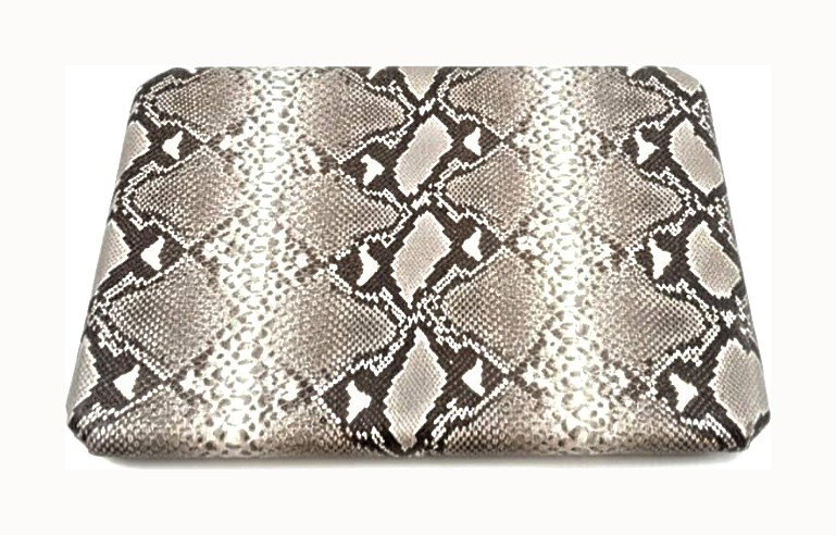 The Card Pouch — Natural python python leather clutches