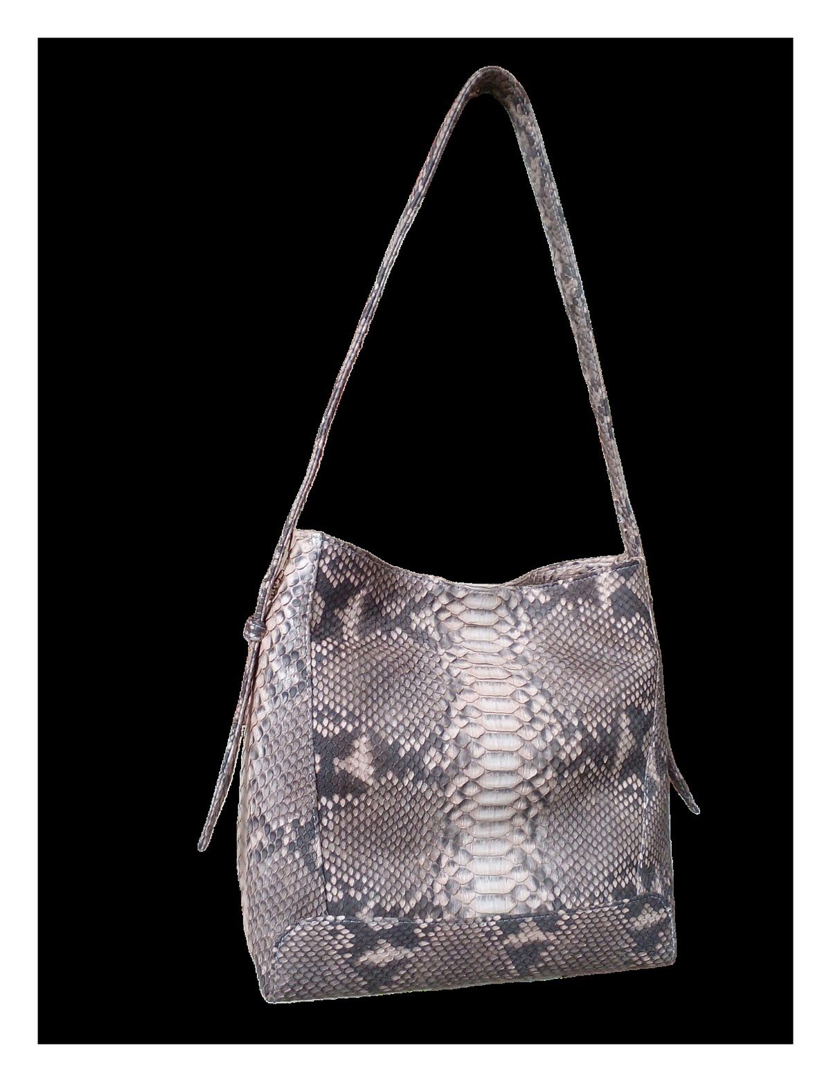 The Hobo — Natural python python leather handbags