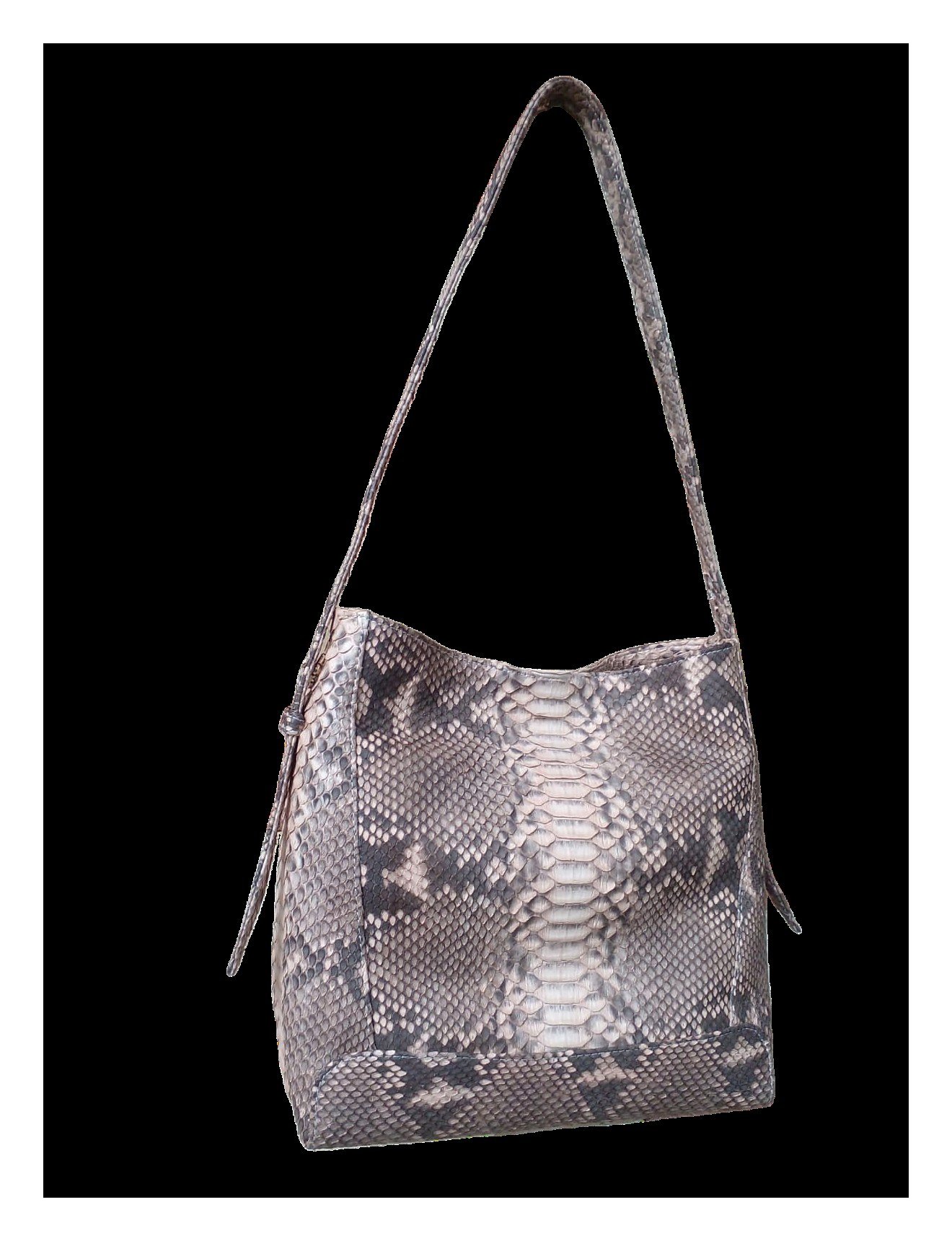 The Hobo — Natural python python leather handbags