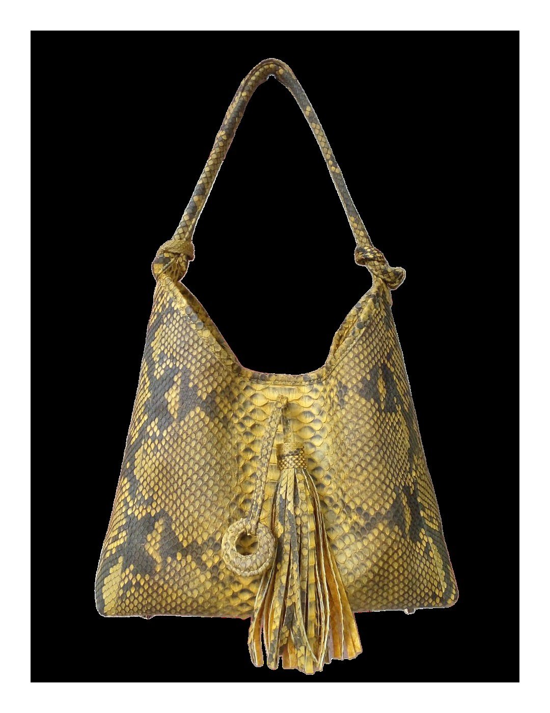 The Ochre Hobo — Ochre python python leather handbags