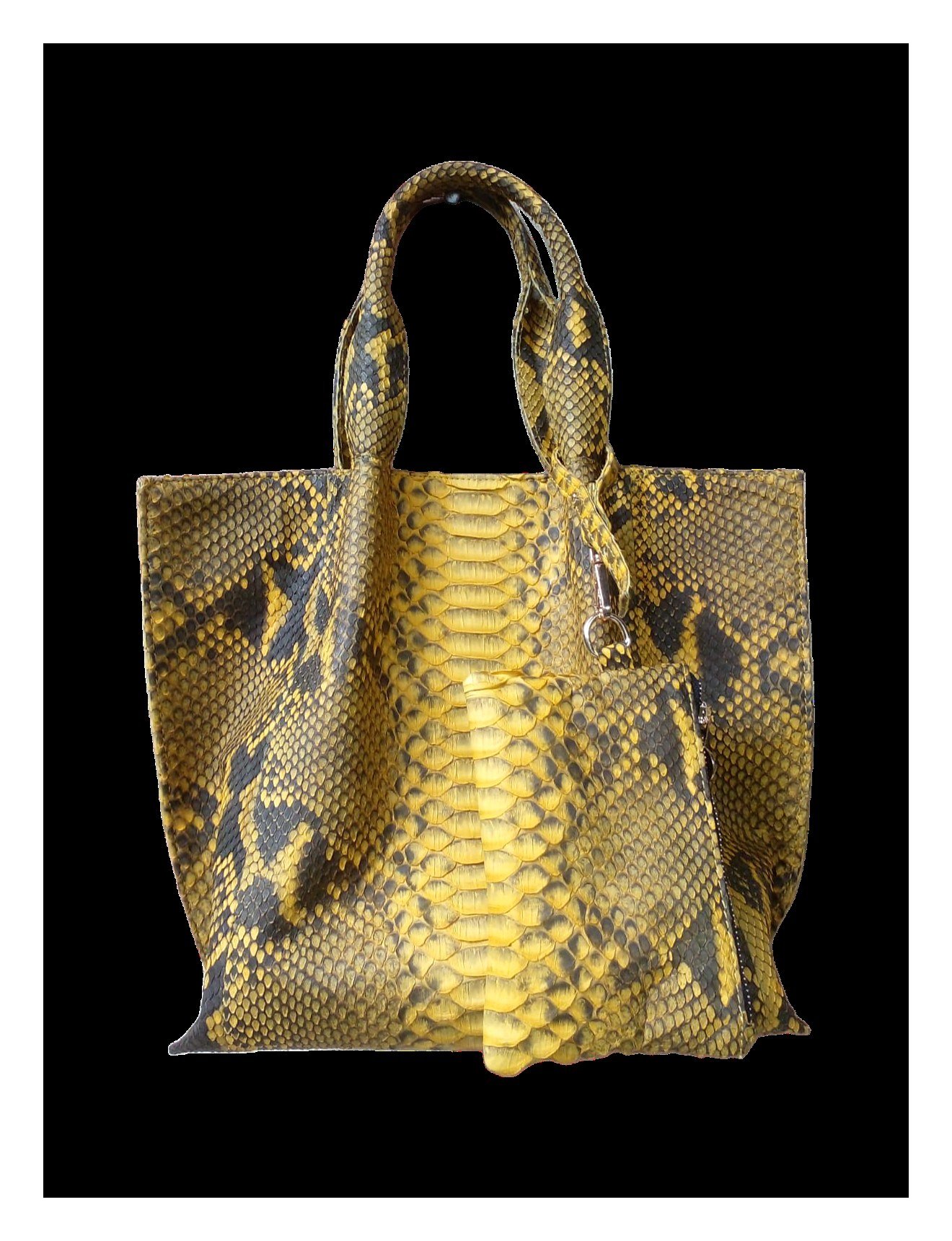 The Saffron Tote — Saffron python python leather totes